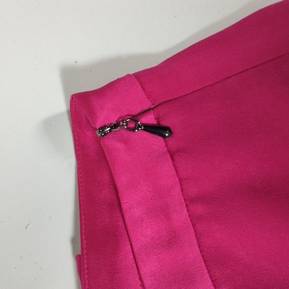 Anthropologie Leifsdottir pink ruffle mini pencil skirt 6 - Picture 6 of 11